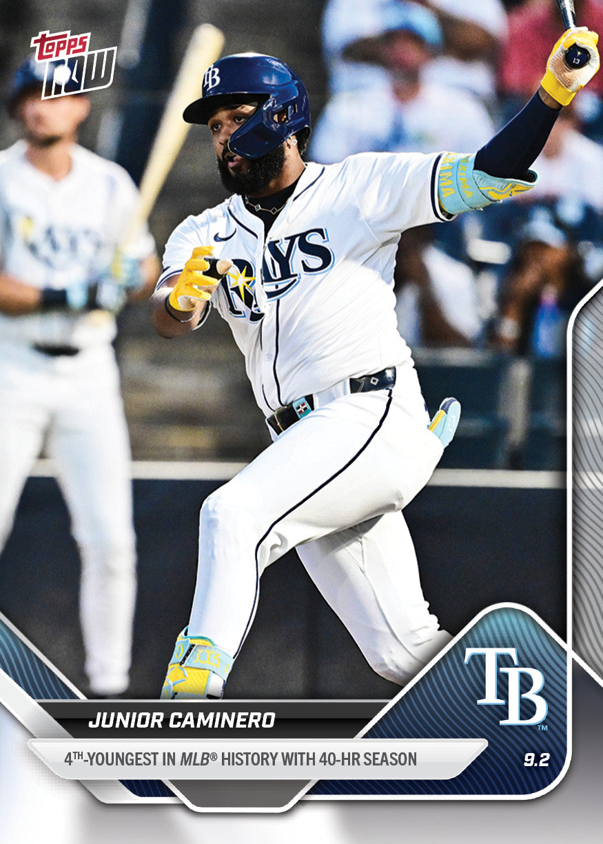 Junior Caminero - 2025 MLB Topps NOW® - Card 652 - LOOK FOR AUTOS - PR: 2184