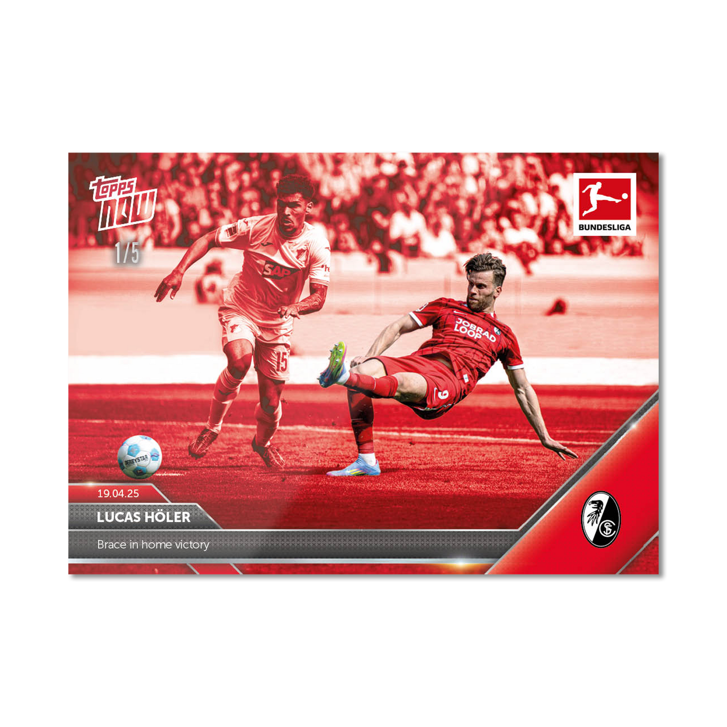 Lucas Höler - 2024-25 Bundesliga Topps NOW® Card 168 - PR: 139