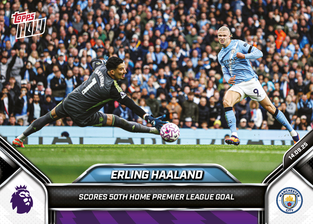 Erling Haaland - 2025-26 Premier League Topps NOW® - Card 20 - PR: 1137