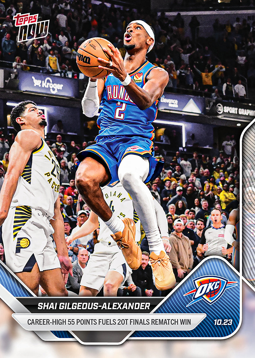 Shai Gilgeous-Alexander - 2025-26 NBA Topps NOW® - Card 20 - PR: 1280