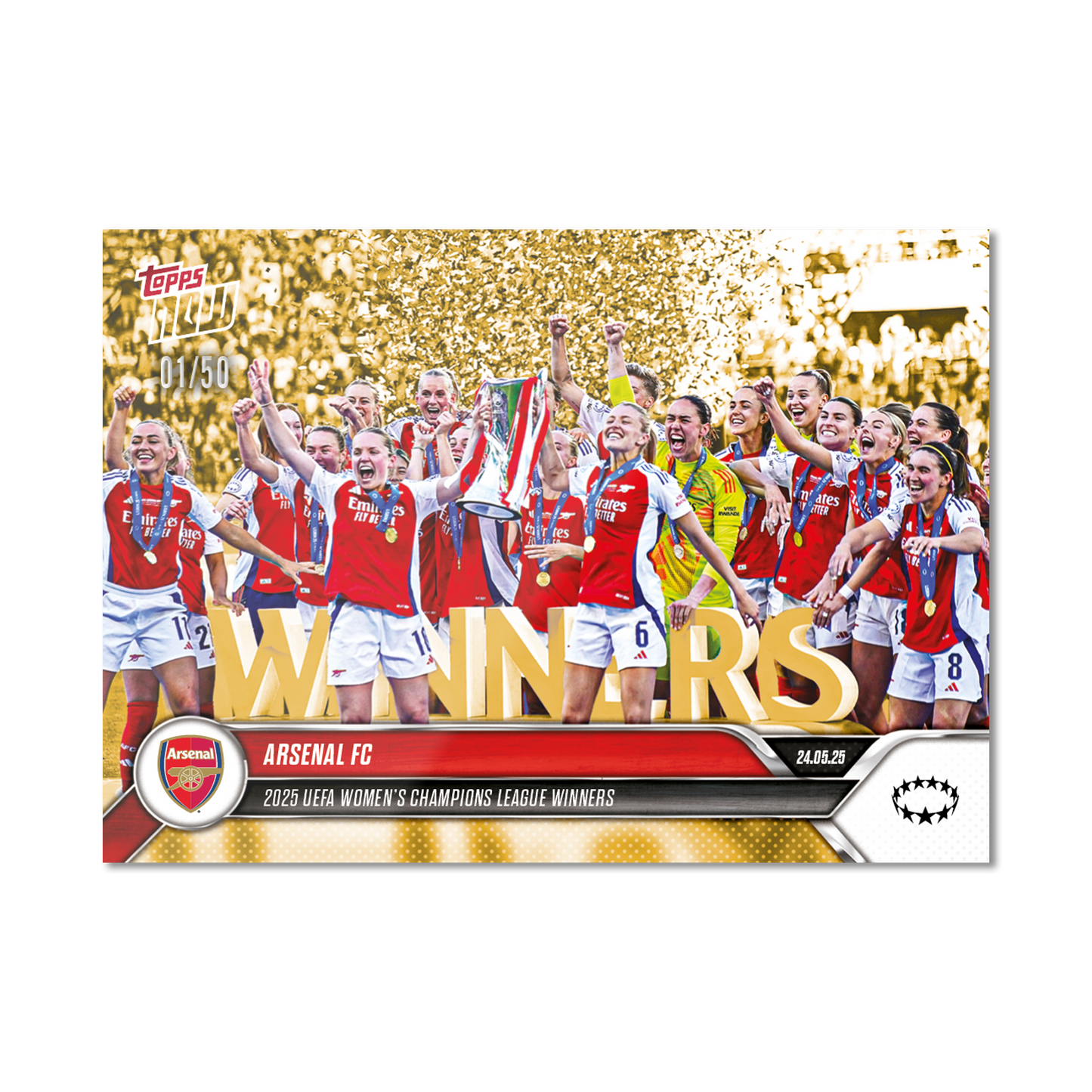 Arsenal FC - 2024-25 UWCL Topps NOW® - Card 27 - PR: 1586