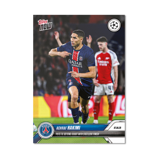 Achraf Hakimi - 2024-25 UCL Topps NOW® - Card 156 - PR: 97