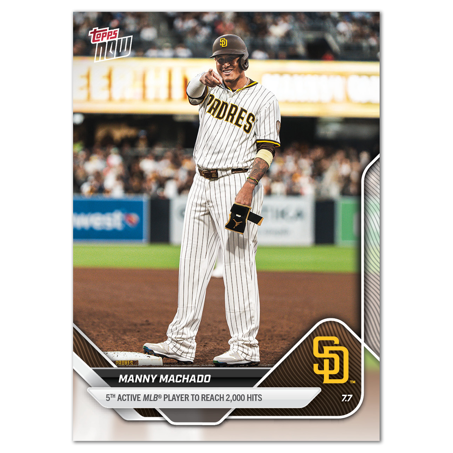 Manny Machado - 2025 MLB Topps NOW® - Card 397 - LOOK FOR AUTO-RELICS - PR: 8716