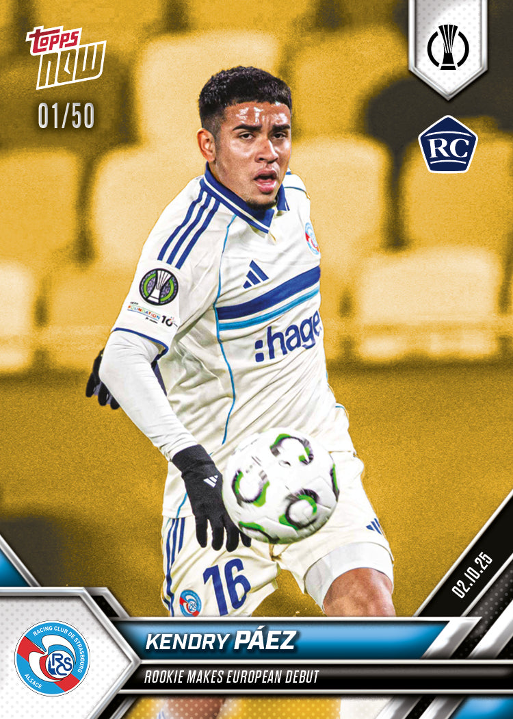 Kendry Páez - 2025-26 UECL Topps NOW® - Card 2 - PR: 862