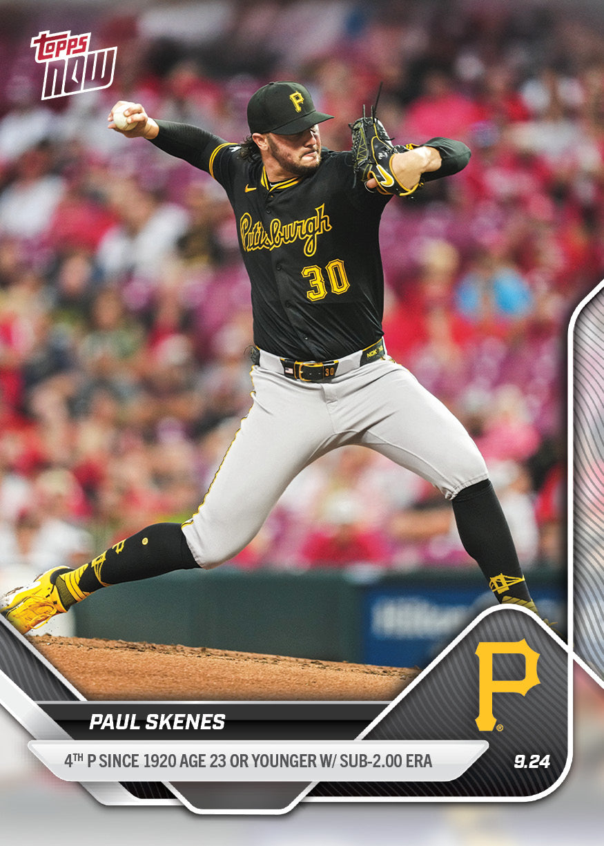 Paul Skenes - 2025 MLB Topps NOW® - Card 763 - PR: 13596