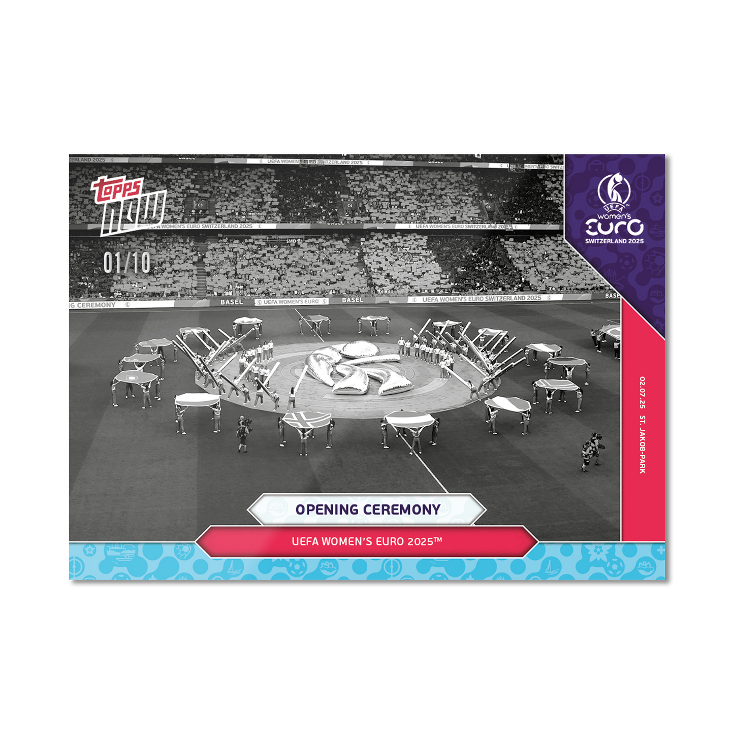 Opening Ceremony - UEFA Women’s EURO 2025™ Topps NOW® - Card 1 - PR: 85