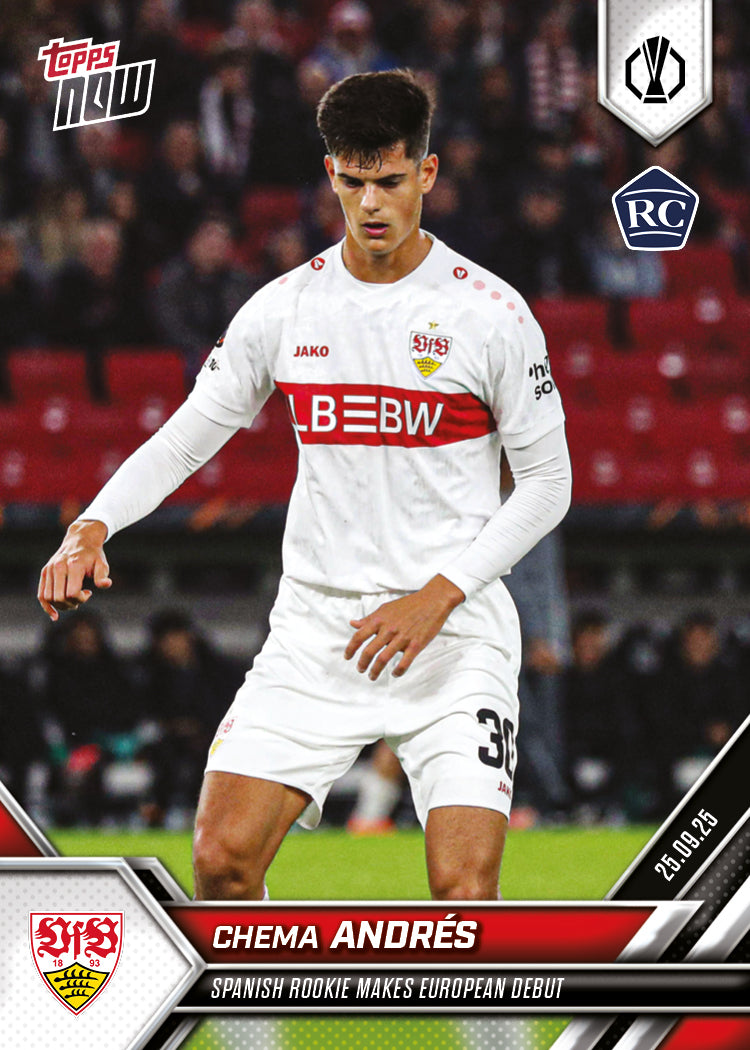 Chema Andrés - 2025-26 UEL Topps NOW® Card 3 - PR: 314
