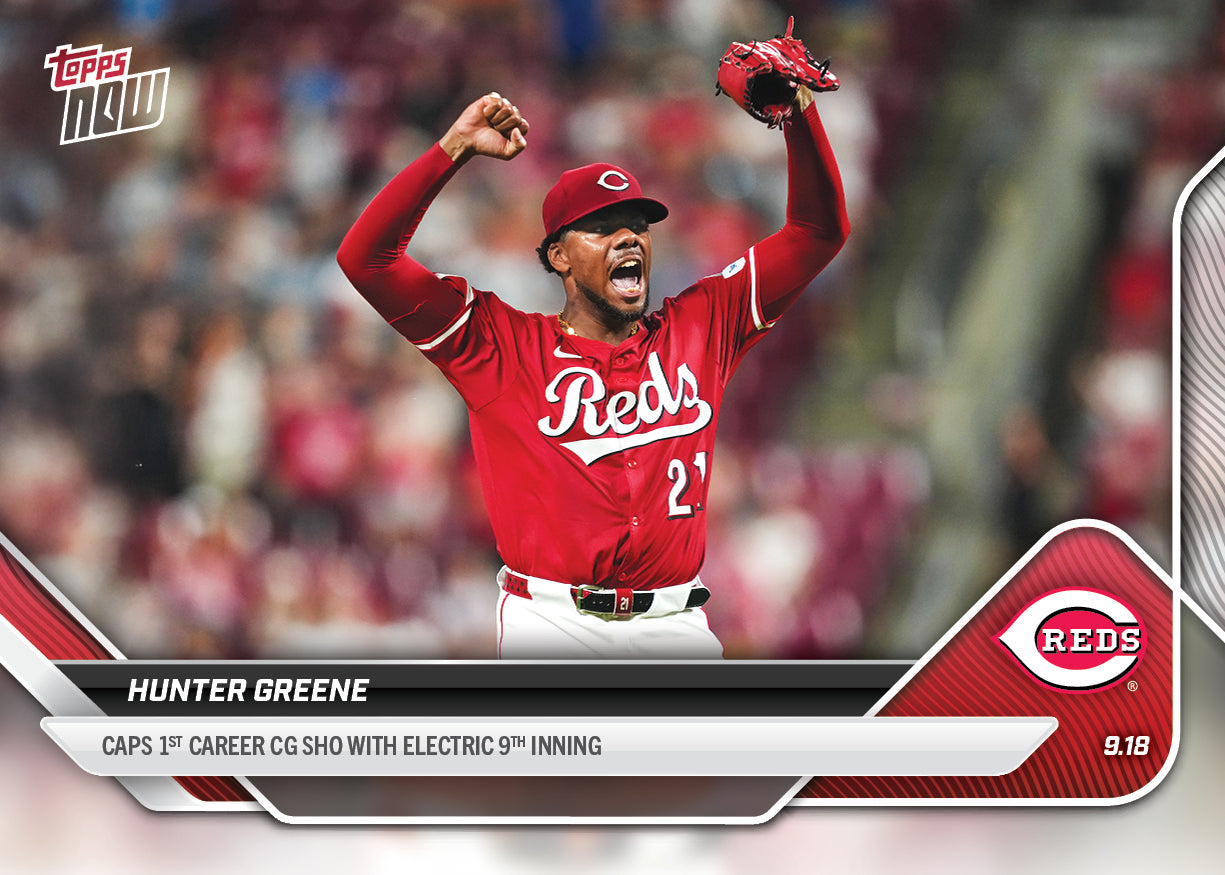 Hunter Greene - 2025 MLB Topps NOW® - Card 728 - PR: 958