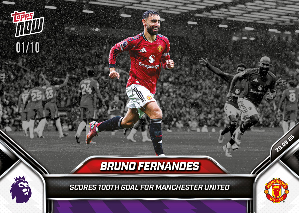 Bruno Fernandes - 2025-26 Premier League Topps NOW® - Card 21 - PR: 2198