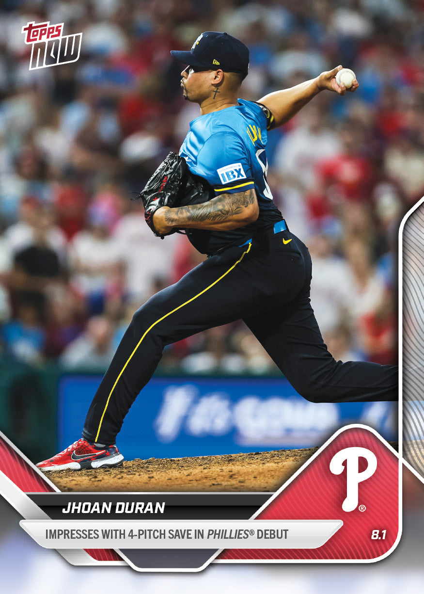 Jhoan Duran - 2025 MLB Topps NOW® - Card 493 - PR: 1295