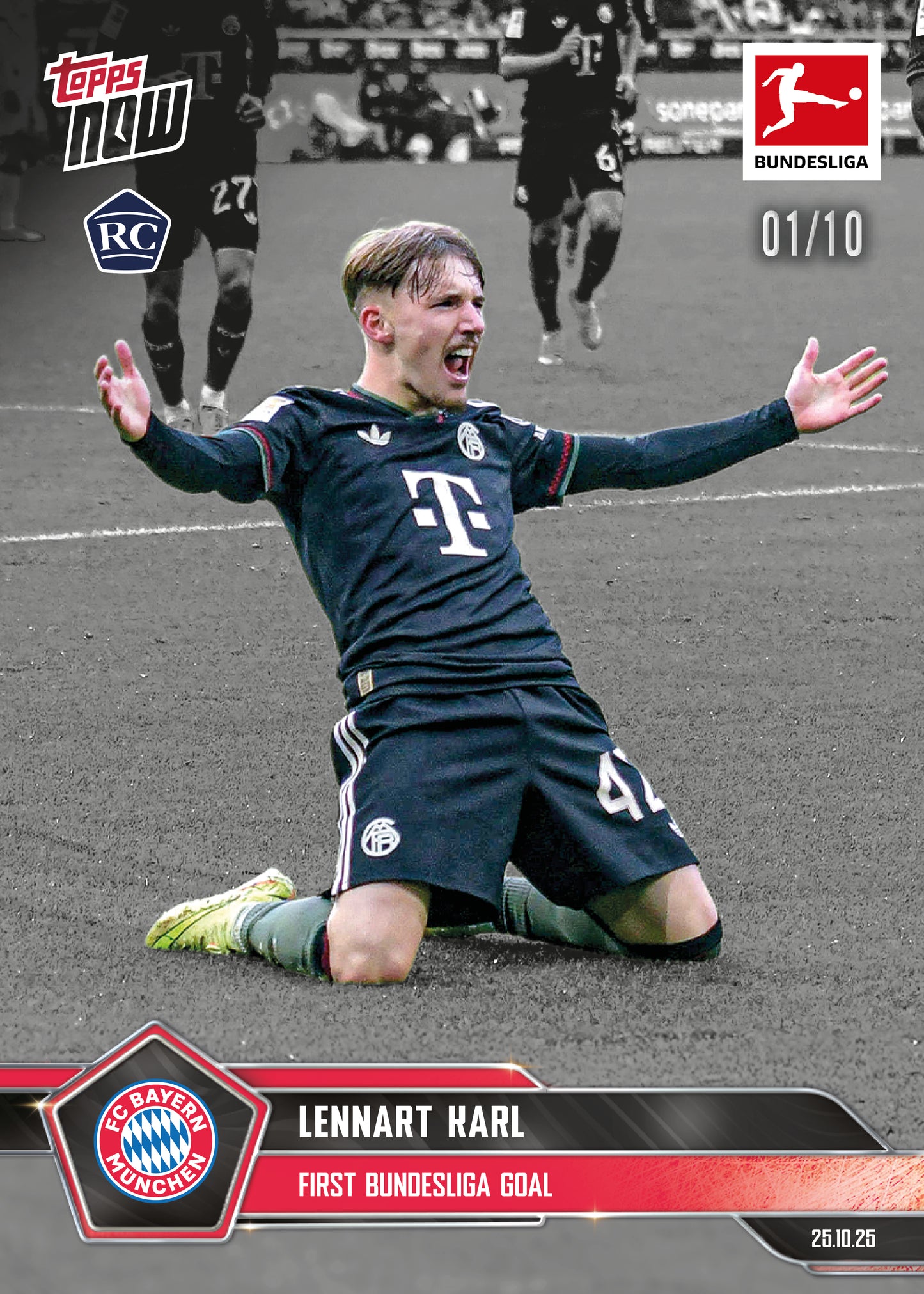 Lennart Karl - 2025-26 Bundesliga Topps NOW® - Card 50 - PR: 6508