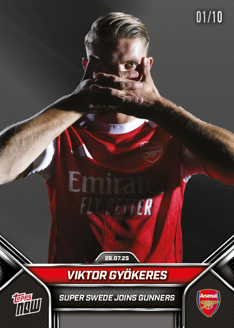 Viktor Gyökeres - 2025 Arsenal FC Topps NOW® - Card 2 - PR: 2605