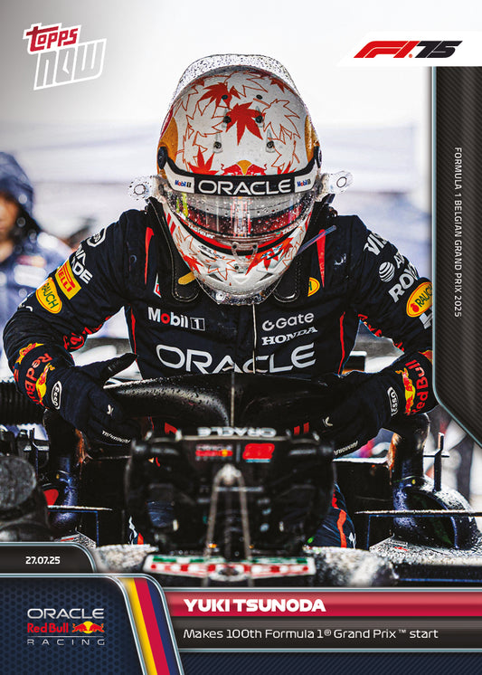 Yuki Tsunoda - 2025 Formula 1® Topps NOW® - Card 53 - PR: 1312