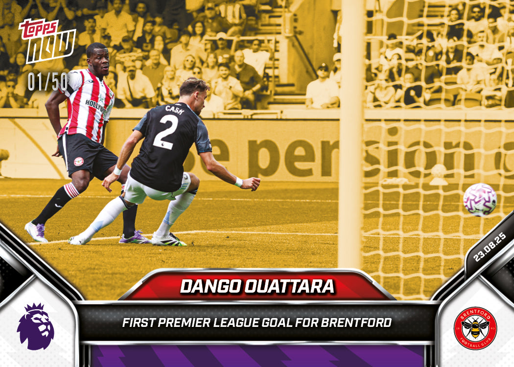 Dango Ouattara - 2025-26 Premier League Topps NOW® - Card 9 - PR: 225