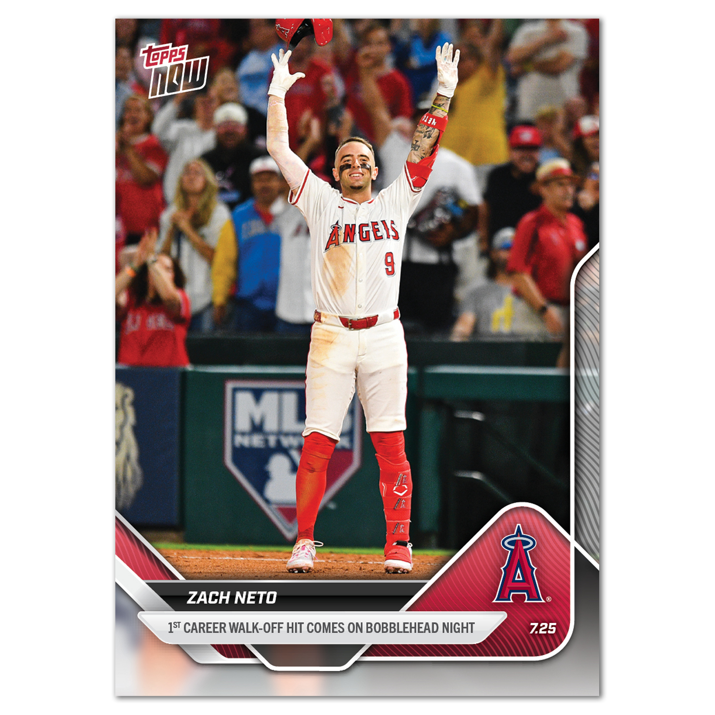 Zach Neto - 2025 MLB Topps NOW® - Card 465 - PR: 978