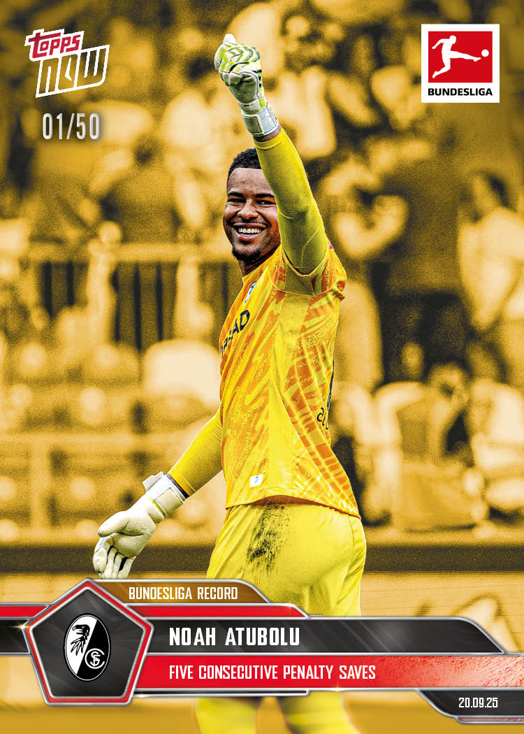 Noah Atubolu - 2025-26 Bundesliga Topps NOW® - Card 28 - PR: 187