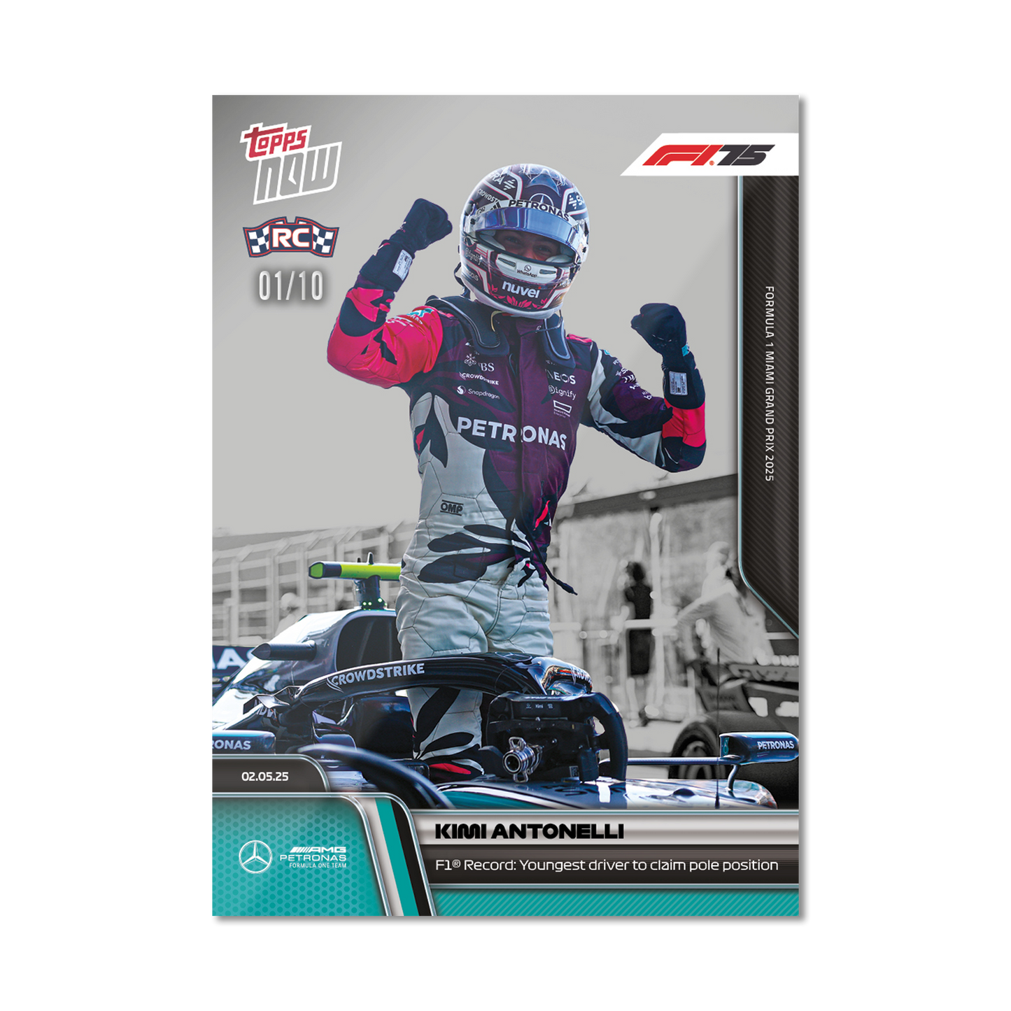 Kimi Antonelli - 2025 Formula 1® Topps NOW® - Card 33 - PR: 5647