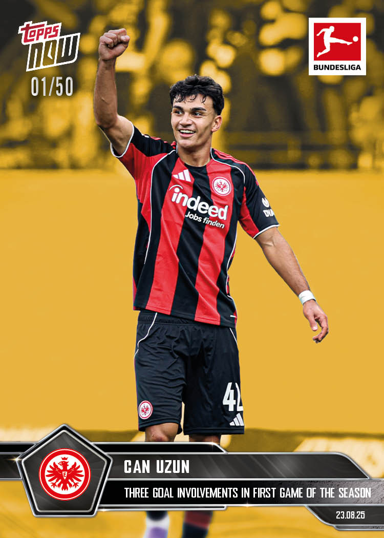 Can Uzun - 2025-26 Bundesliga Topps NOW® - Card 7 - PR: 288