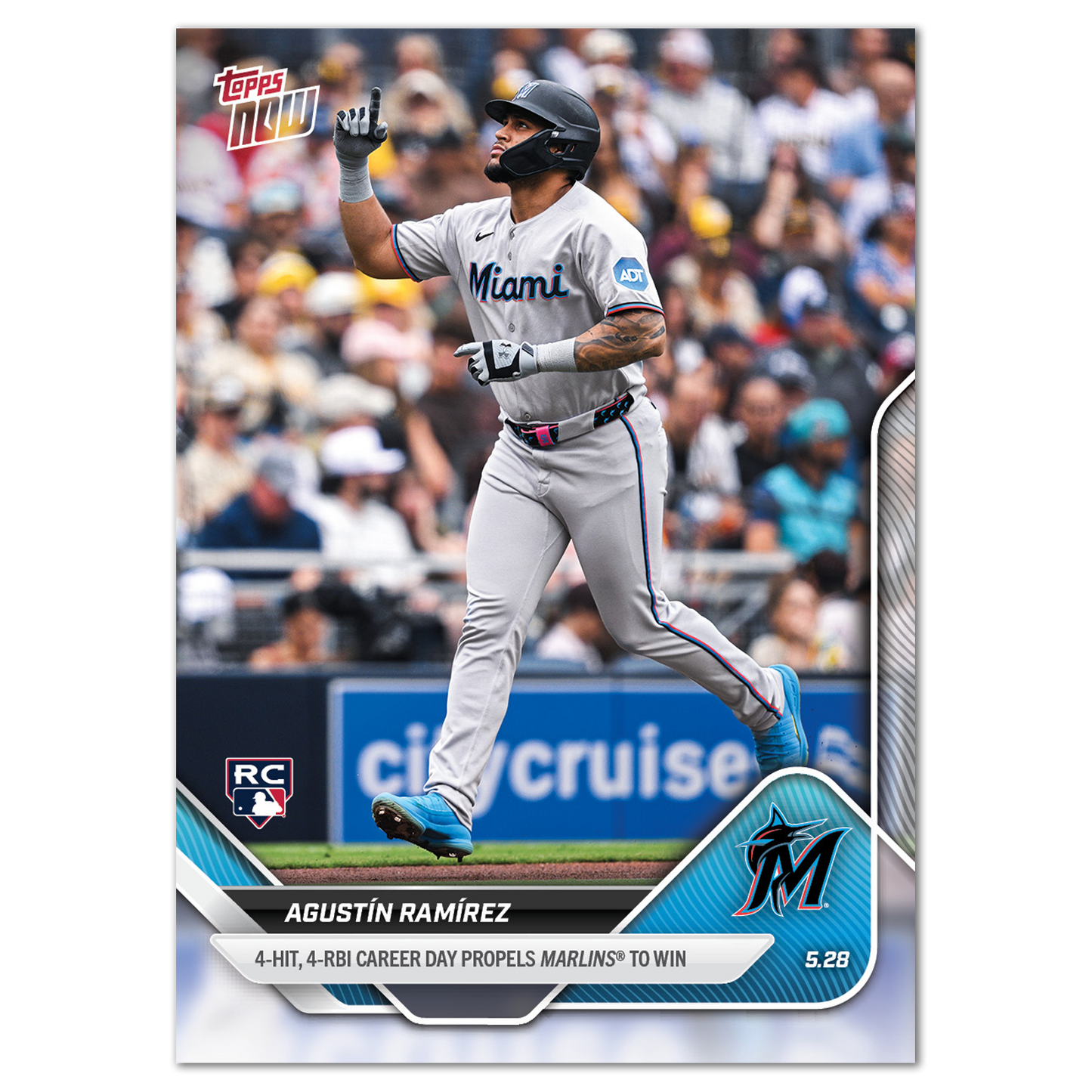 Agustín Ramírez - 2025 MLB Topps NOW® - Card 227 - PR: 501