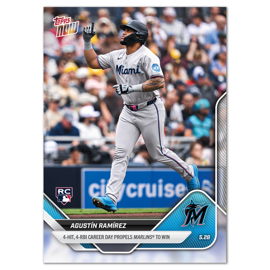 Agustín Ramírez - 2025 MLB Topps NOW® - Card 227 - PR: 501
