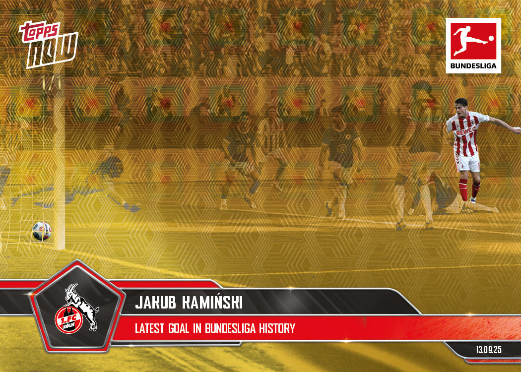 Jakub Kamiński - 2025-26 Bundesliga Topps NOW® - Card 20 - PR: 204