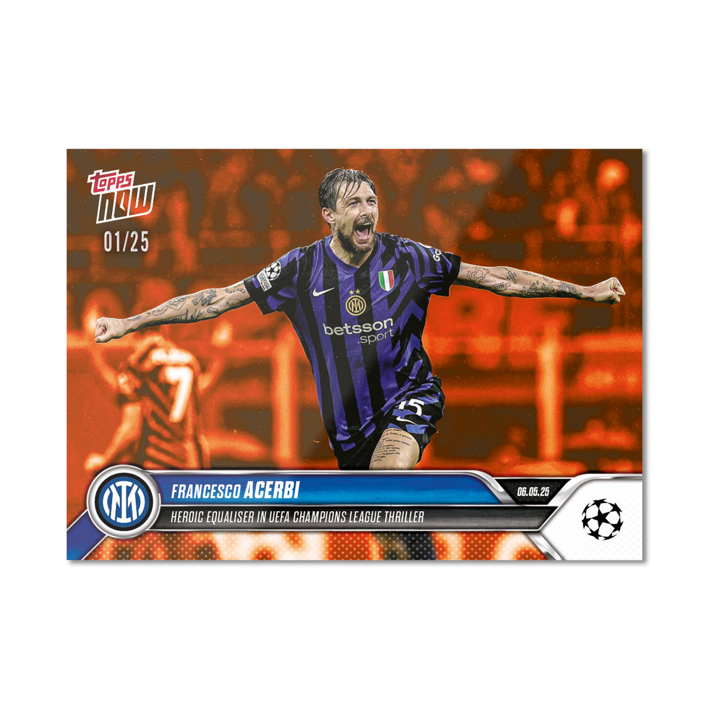 Francesco Acerbi - 2024-25 UCL Topps NOW® - Card 152