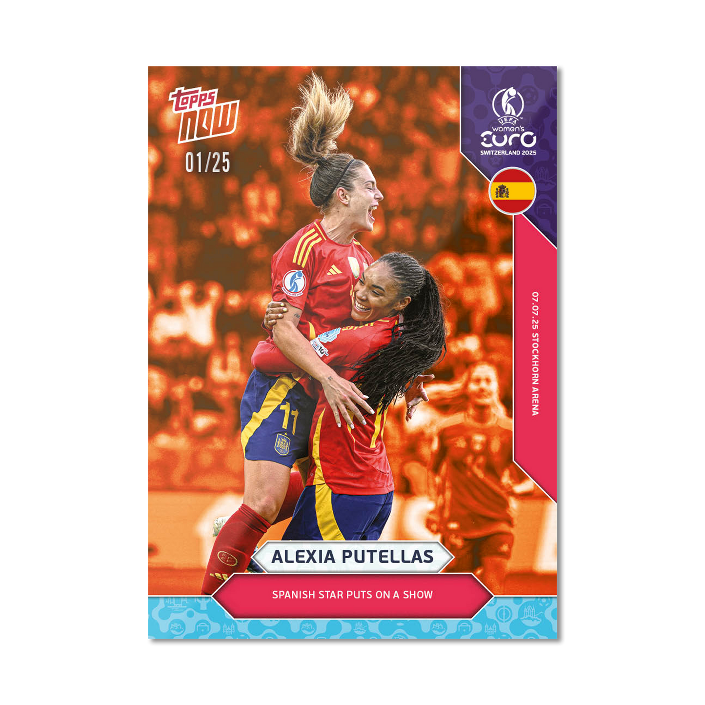 Alexia Putellas - UEFA Women’s EURO 2025™ Topps NOW® - Card 9 - PR: 561