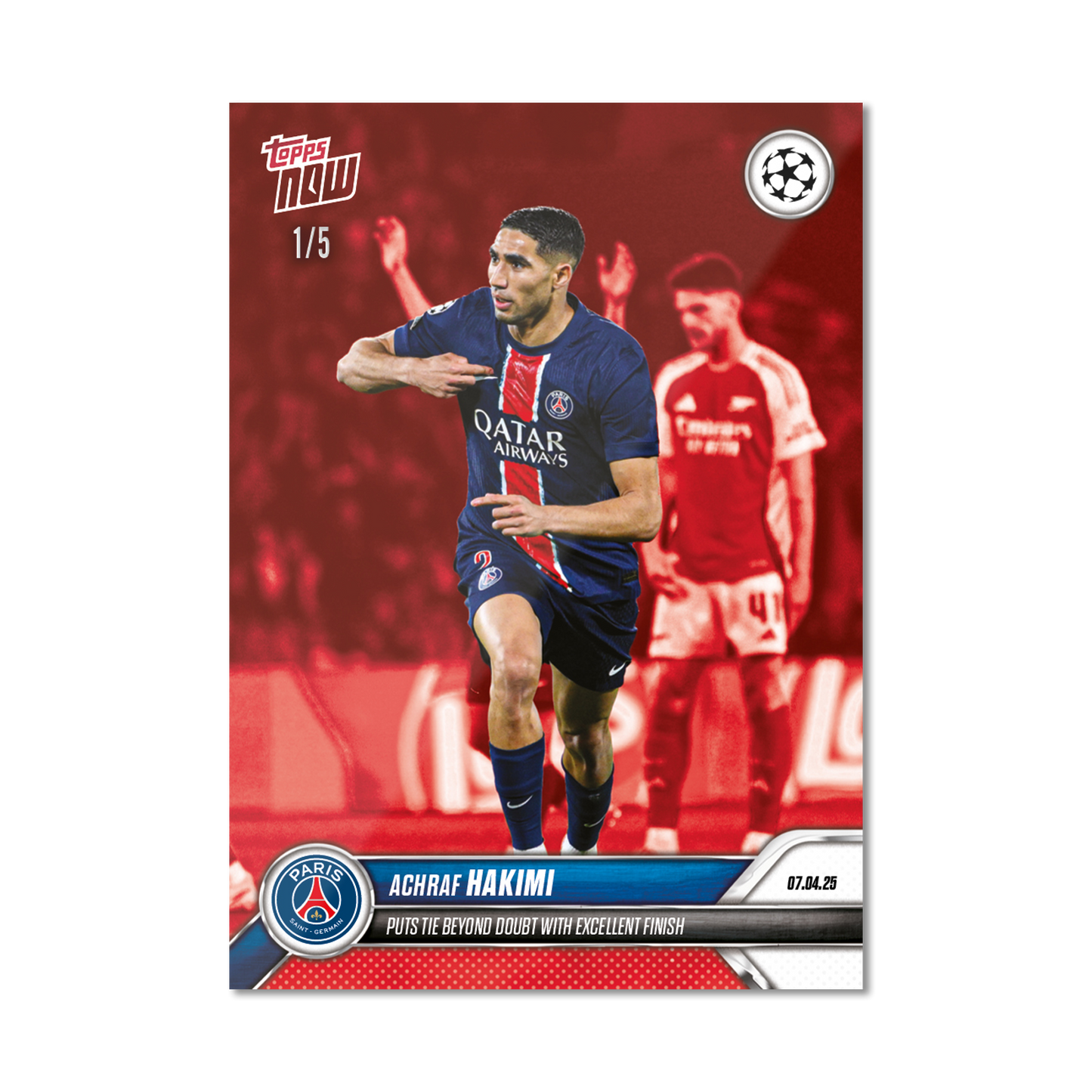 Achraf Hakimi - 2024-25 UCL Topps NOW® - Card 156 - PR: 97