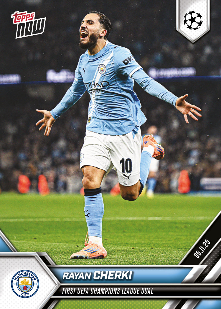 Rayan Cherki  - 2025-26 UCL Topps NOW® - Card 48
