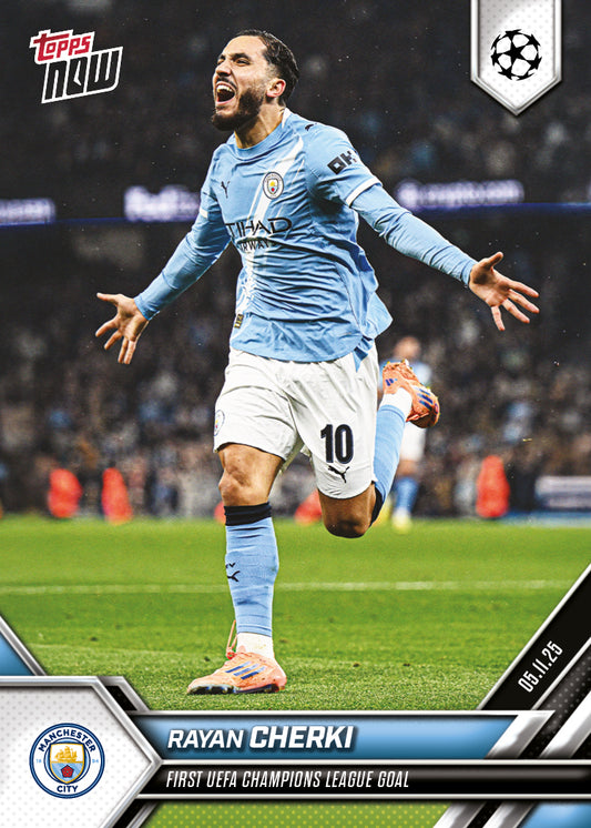 Rayan Cherki  - 2025-26 UCL Topps NOW® - Card 48