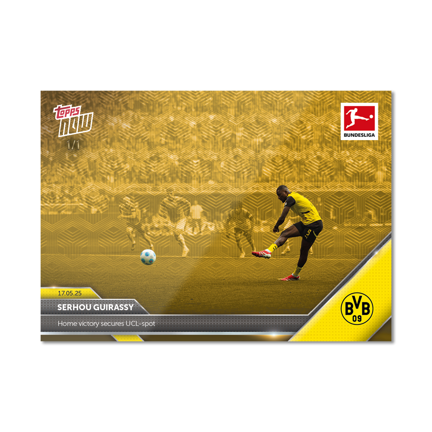 Serhou Guirassy - 2024-25 Bundesliga Topps NOW® - Card 192 - PR: 145