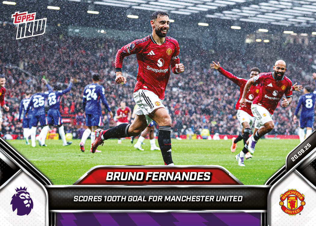 Bruno Fernandes - 2025-26 Premier League Topps NOW® - Card 21 - PR: 2198