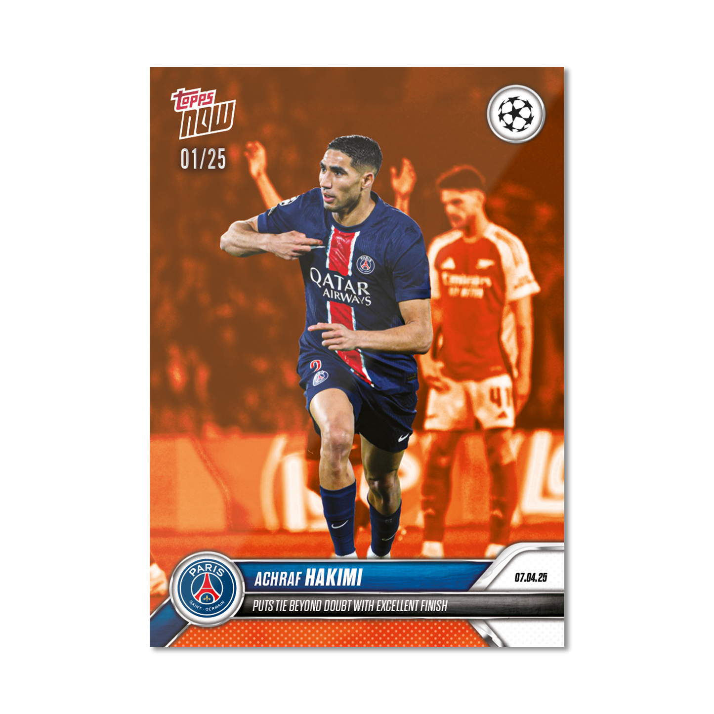 Achraf Hakimi - 2024-25 UCL Topps NOW® - Card 156 - PR: 97