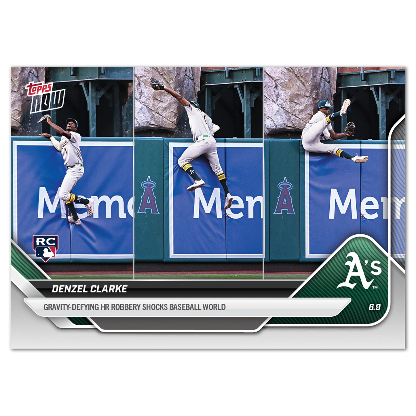 Denzel Clarke - 2025 MLB Topps NOW® - Card 283 - PR: 4392