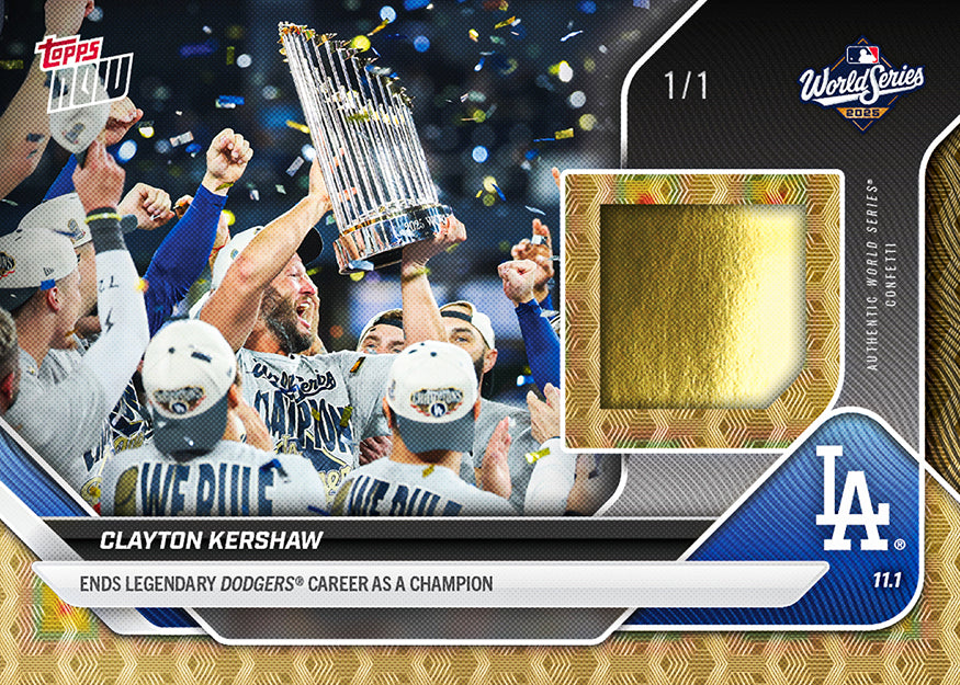 Clayton Kershaw - 2025 MLB Topps NOW® - Card 927 - PR; 10026