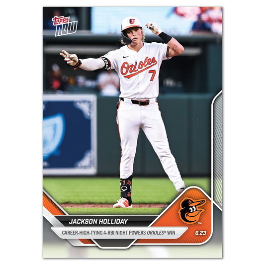 Jackson Holliday - 2025 MLB Topps NOW® - Card 343 - PR: 736