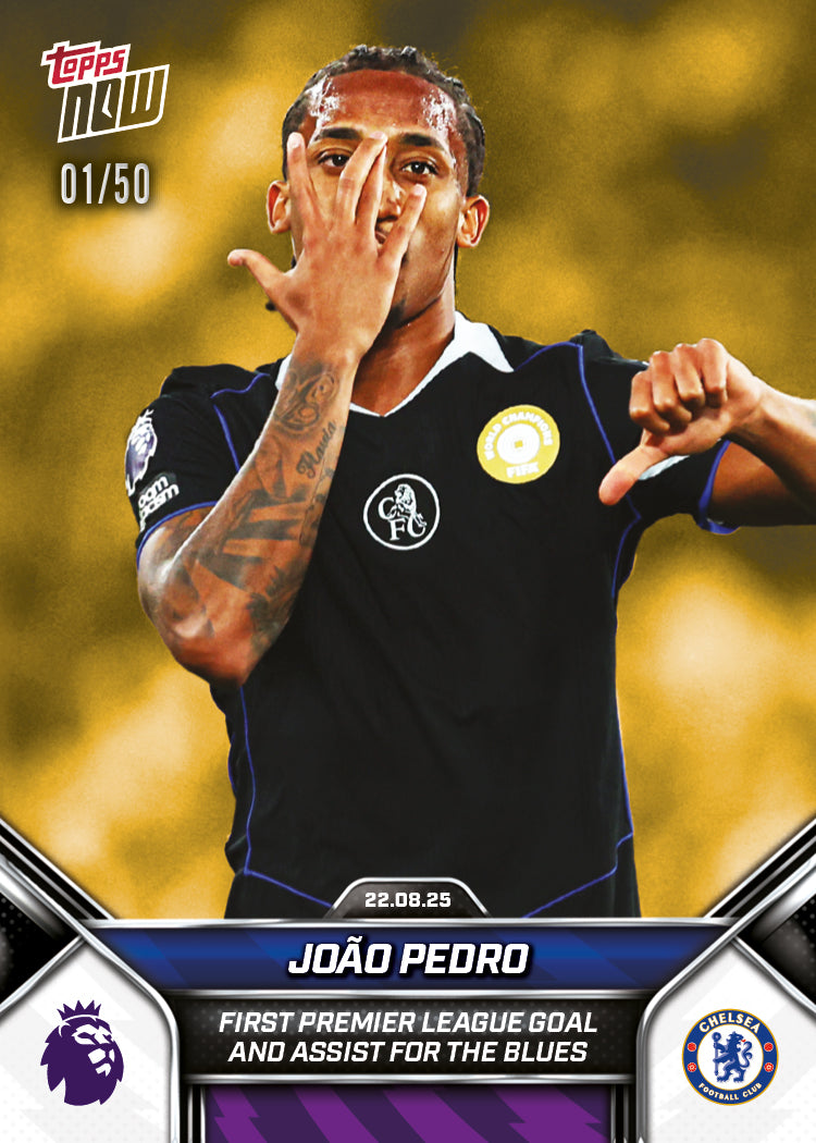 João Pedro - 2025-26 Premier League Topps NOW® - Card 7 - PR: 1073