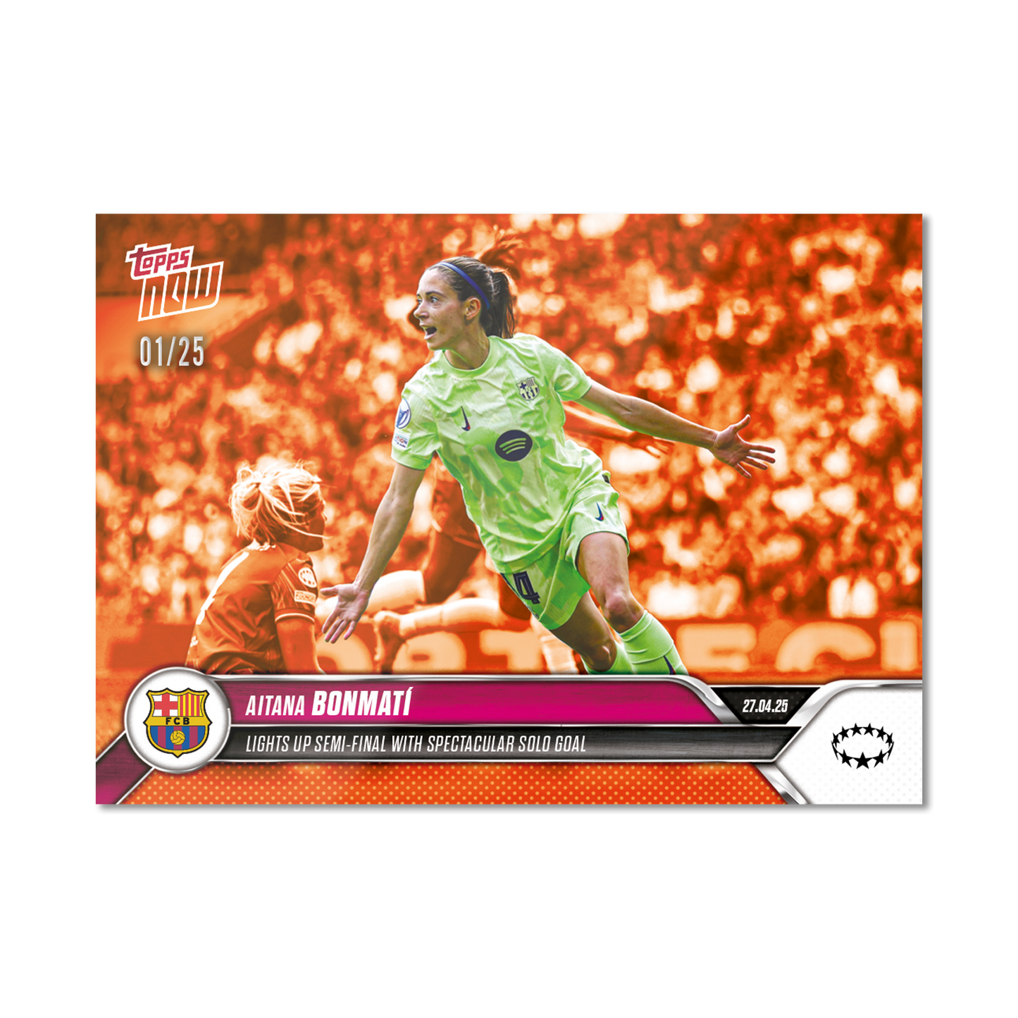 Aitana Bonmatí - 2024-25 UWCL Topps NOW® - Card 23 - PR: 721