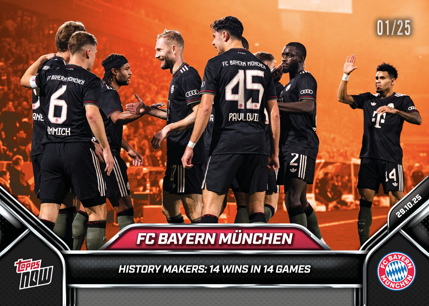 FC Bayern München  - 2024-25 FC Bayern München Topps NOW® - Card 1