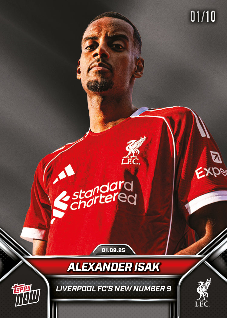 Alexander Isak - 2024-25 Liverpool Topps NOW® - Card 4 - PR: 1900