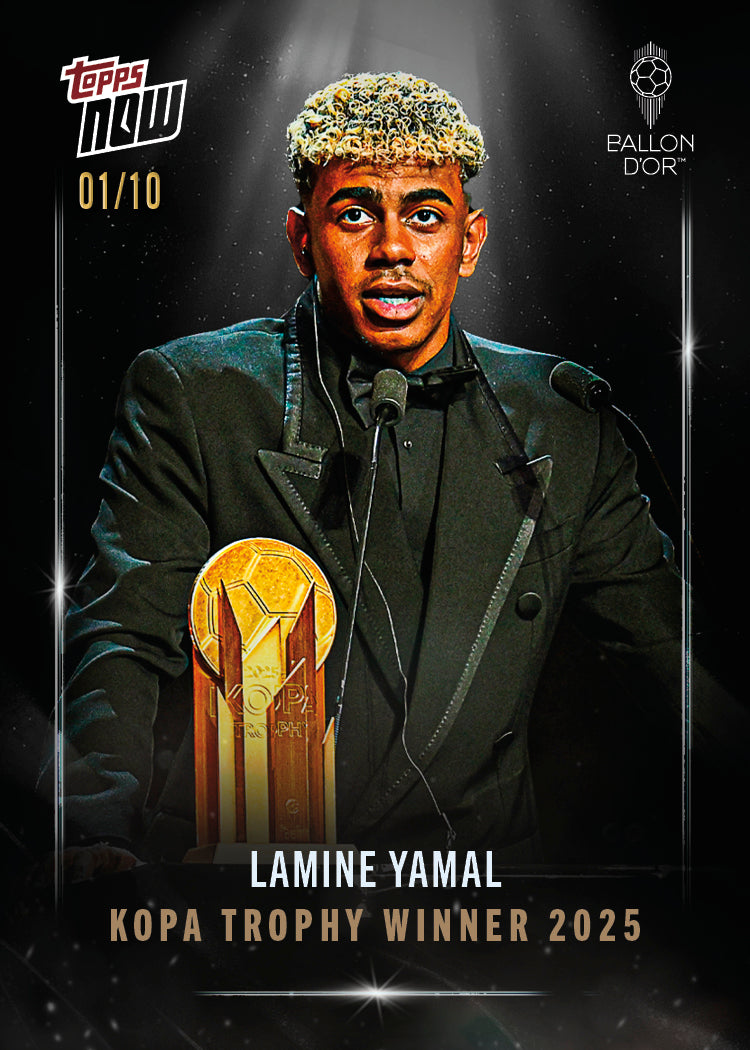 Lamine Yamal - 2025 Ballon d'Or Topps NOW® - Card 6 - LOOK FOR AUTO & RELICS - PR: 13882
