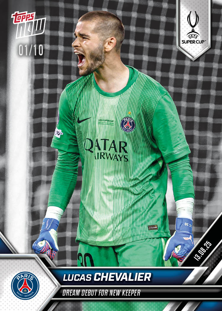 Lucas Chevalier - 2025-26 UCL Topps NOW® Card 5 - PR: 261