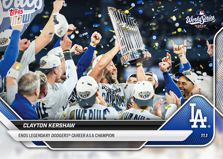 Clayton Kershaw - 2025 MLB Topps NOW® - Card 927 - PR; 10026