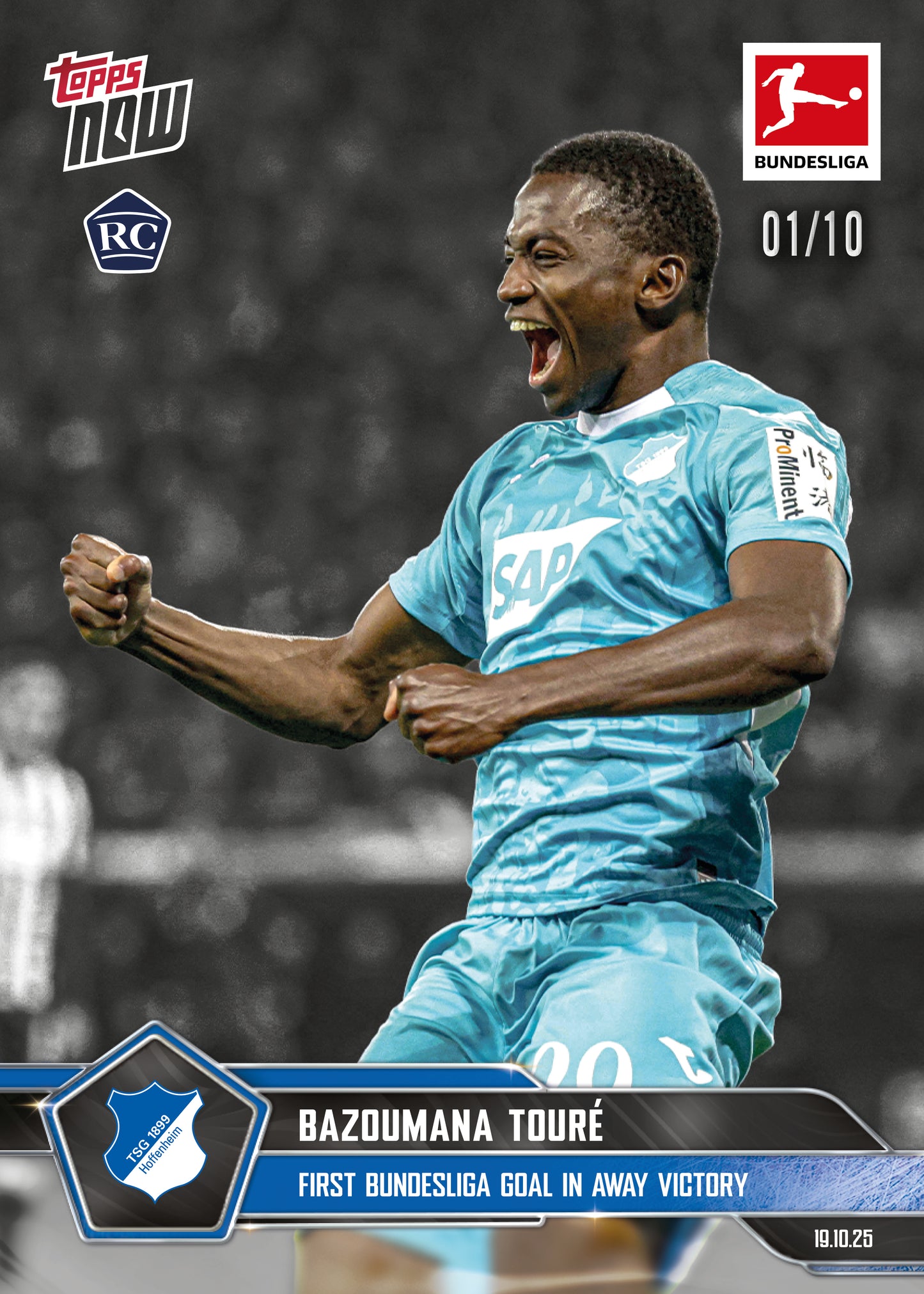 Bazoumana Touré - 2025-26 Bundesliga Topps NOW® - Card 46 - PR: 337