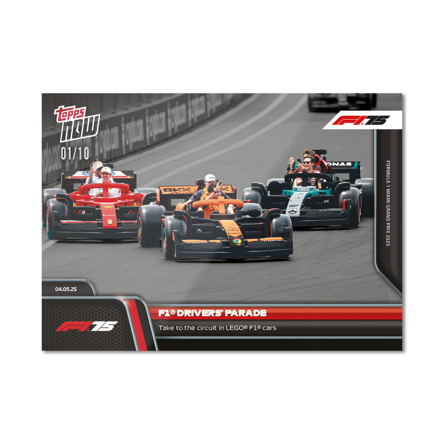 F1® Drivers' Parade - 2025 Formula 1® Topps NOW® - Card 36 - PR: 2219