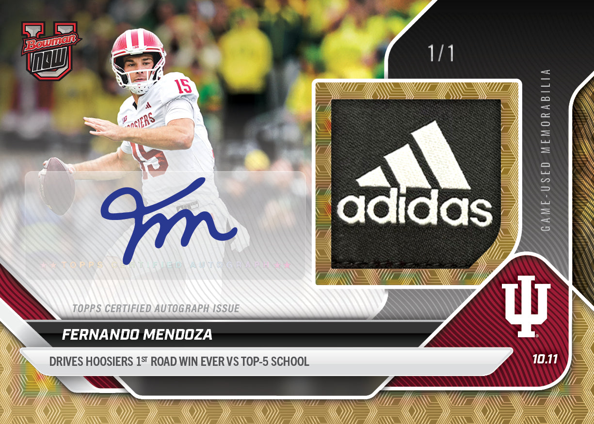 Fernando Mendoza - 2025-26 Bowman U NOW® Football - Card 26 - PR: 2475