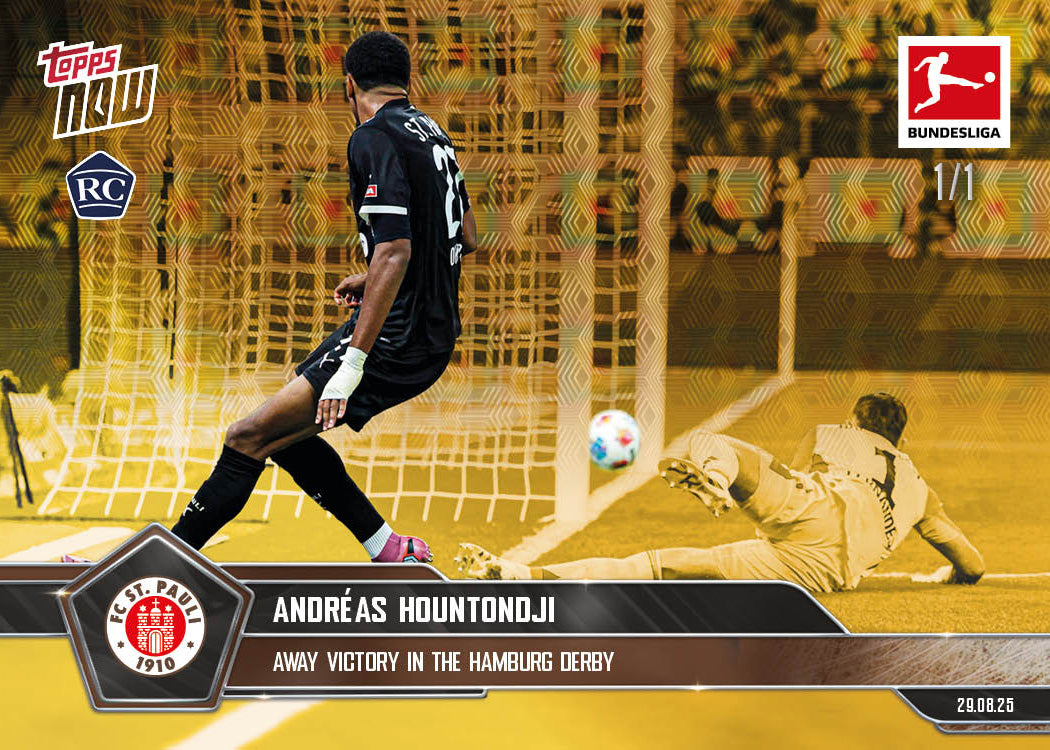 Andréas Hountondji - 2025-26 Bundesliga Topps NOW® - Card 11 - PR: 367