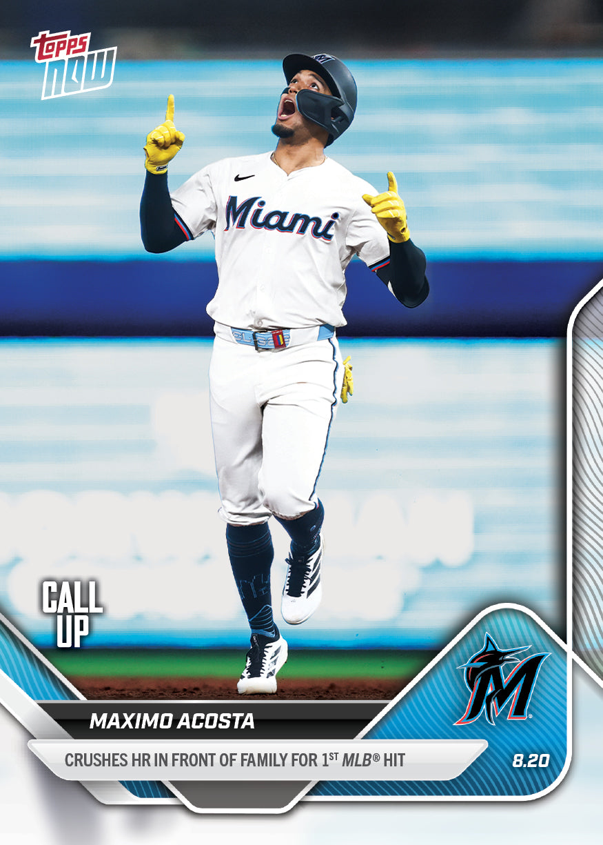 Maximo Acosta - 2025 MLB Topps NOW® - Card 586 - PR: 601