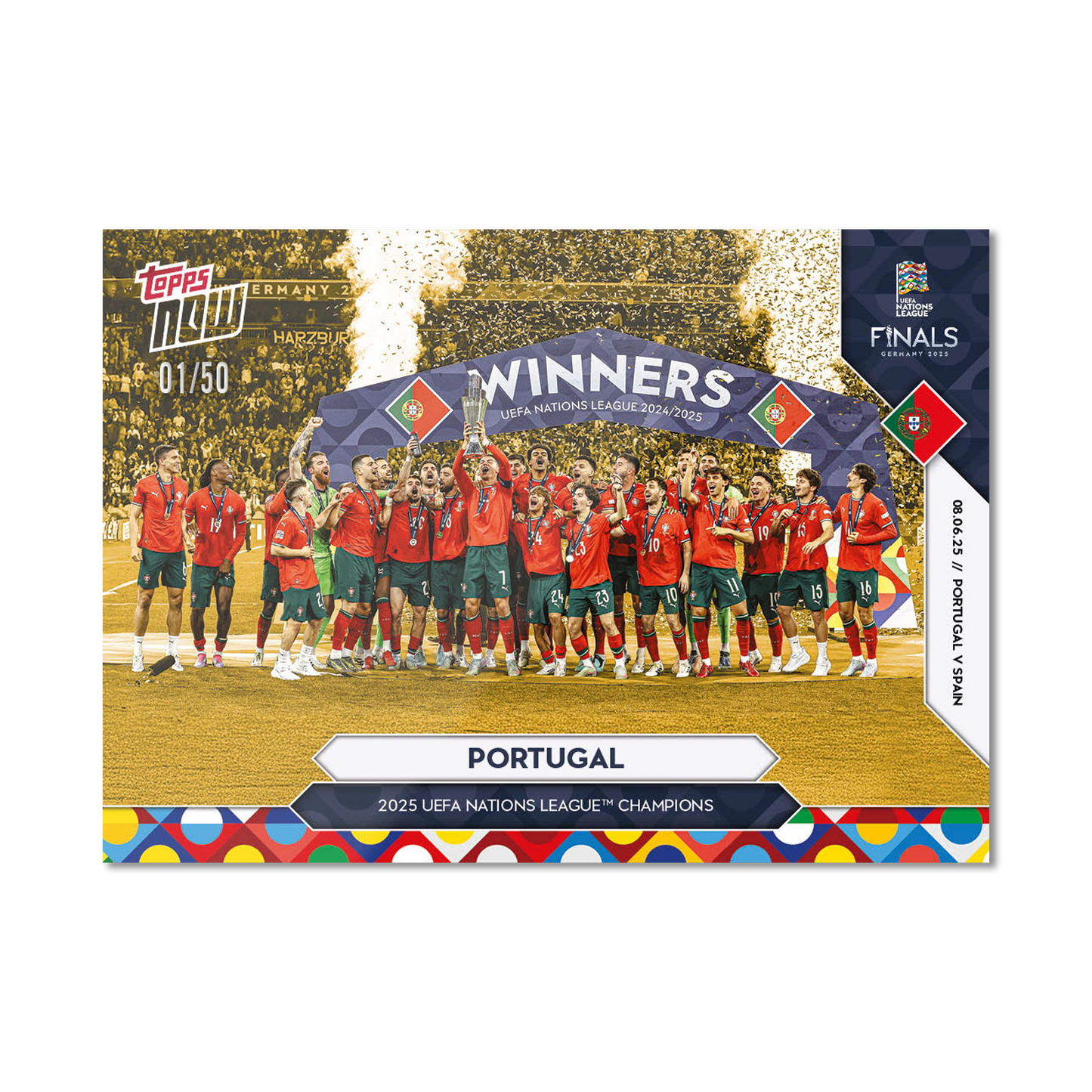 Portugal - 2025 UEFA Nations League Topps NOW® - Card 4 - PR: 2177