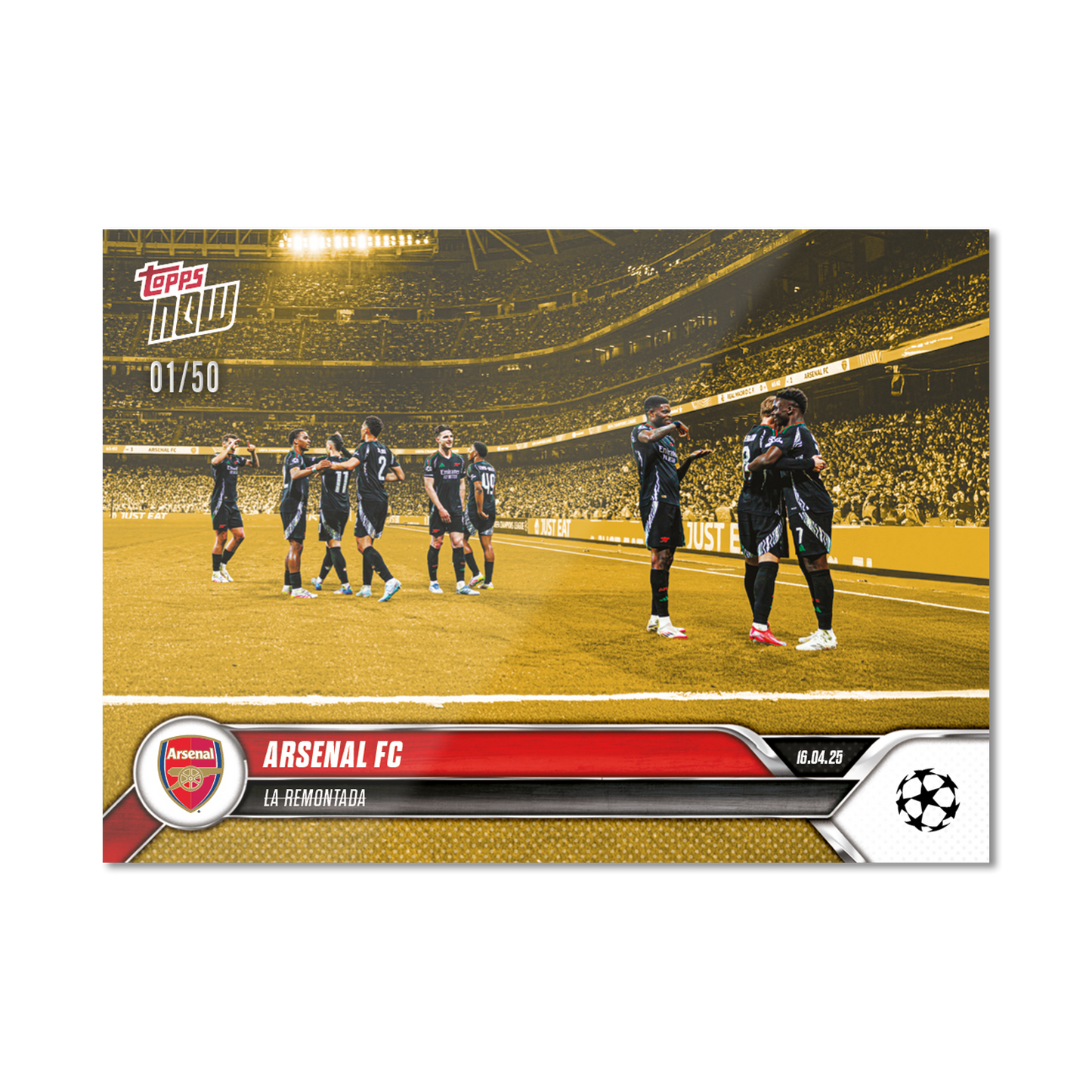 Arsenal FC - 2024-25 UCL Topps NOW® - Card 143 - PR: 641